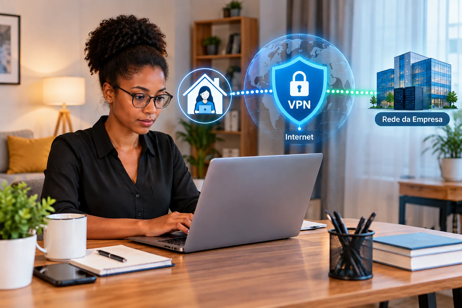 Imagem ilustrativa: VPN e acesso remoto seguro